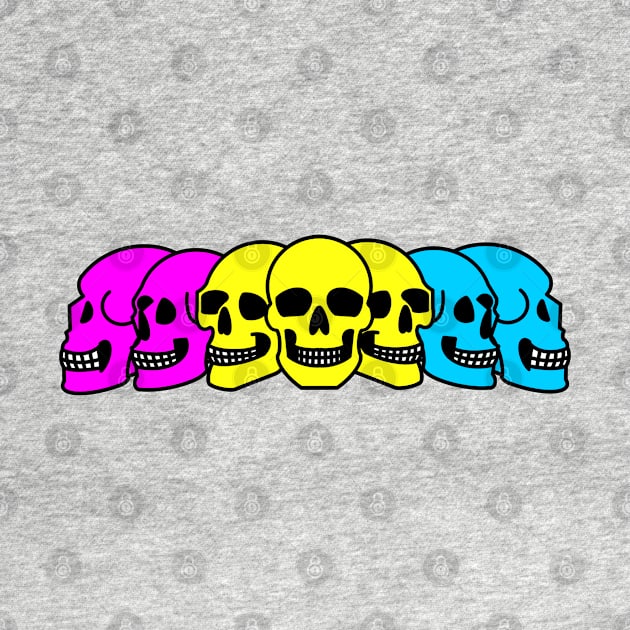 Pride Skulls Pansexual by FilthyAnimals